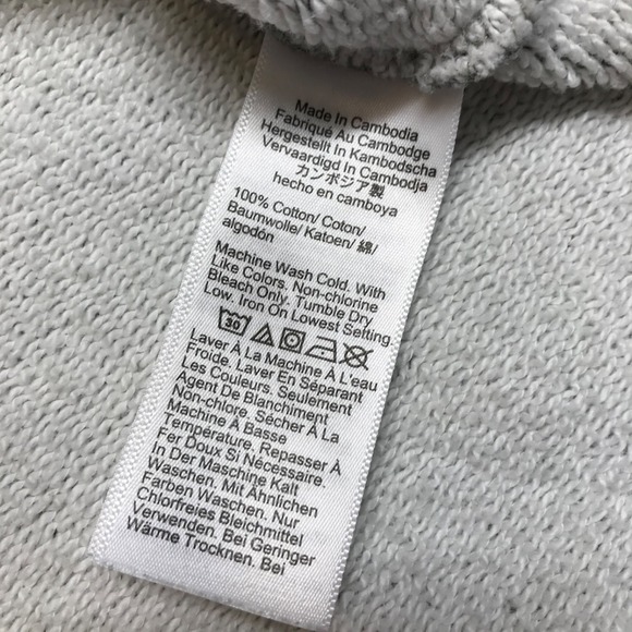 J.CREW Sweatshirt Womens Size L Gray Heritage Terry Quarter Zip Pullover Cozy - Picture 5 of 10